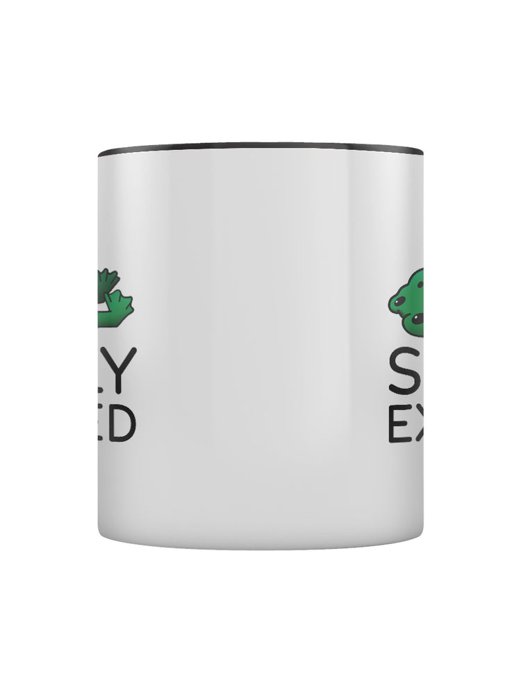 Socially Exhausted Frog Black Inner 2-Tone Mug