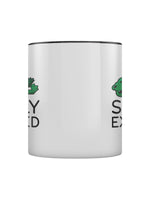 Socially Exhausted Frog Black Inner 2-Tone Mug