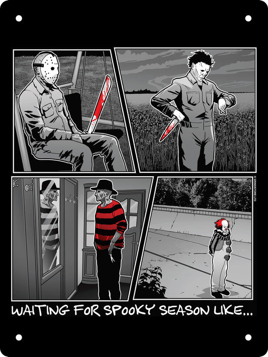 Waiting For Spooky Season Like... Mini Tin Sign