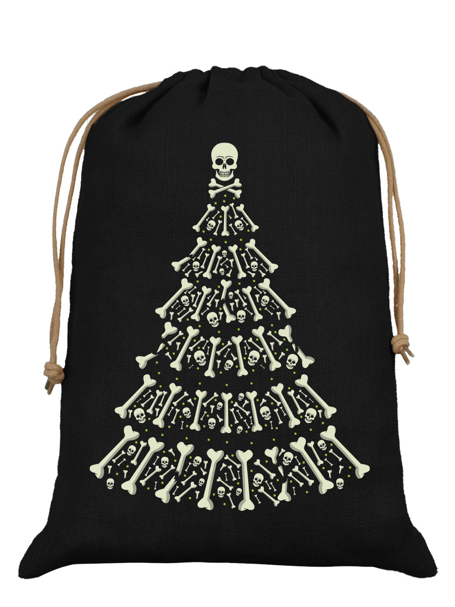 Alternative Xmas Black Hessian Santa Sack