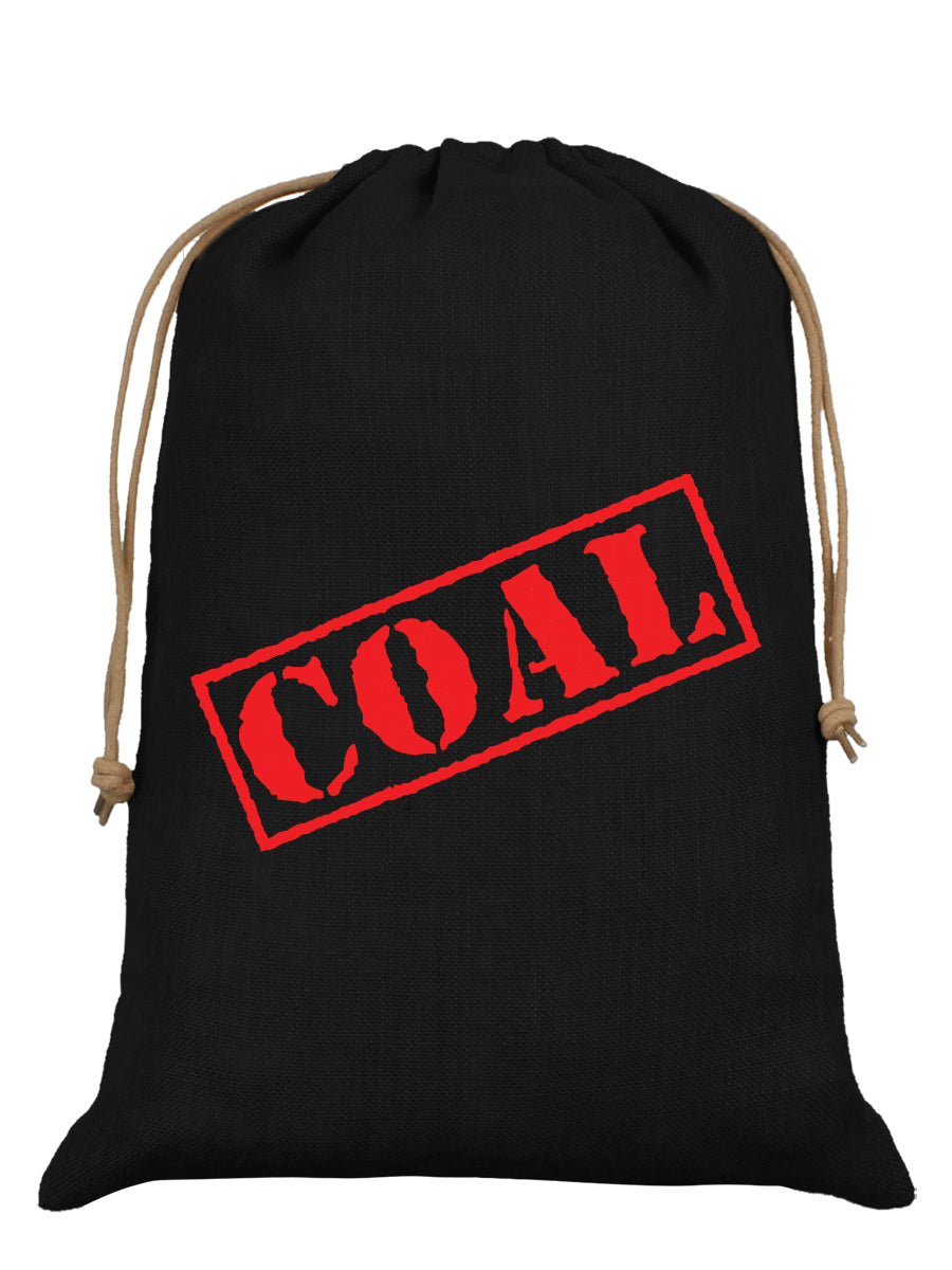 Coal Black Hessian Santa Sack