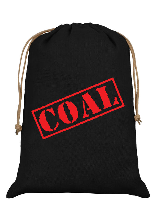 Coal Black Hessian Santa Sack