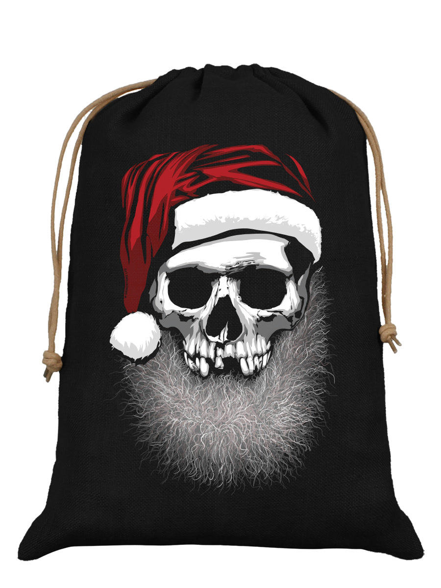 Muerto Christmas Black Hessian Santa Sack