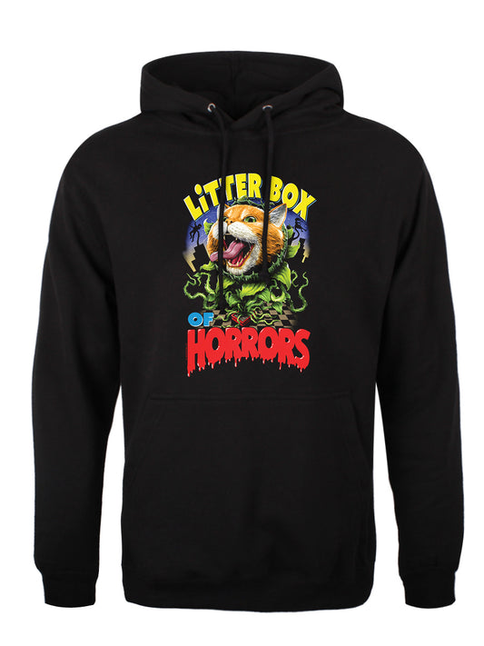 Horror Cats Litter Box of Horrors Men's Black Hoodie