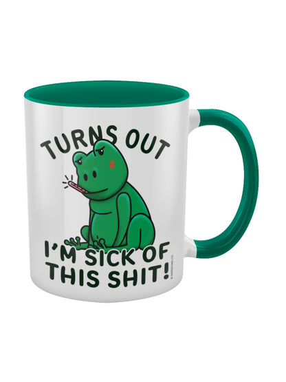 Sick Of This Shit Green Inner 2-Tone Mug