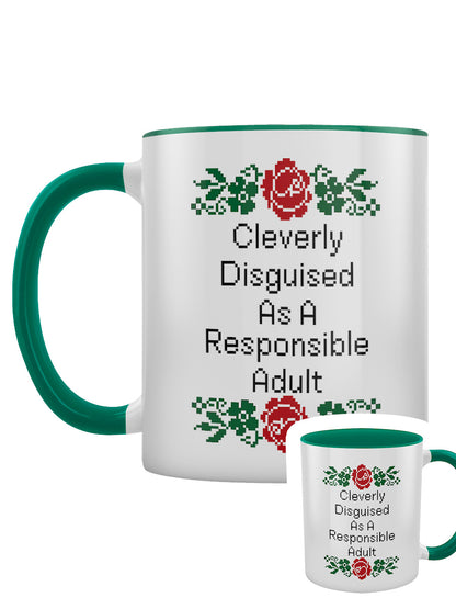 Cleverly Disguised Adult Green Inner 2-Tone Mug