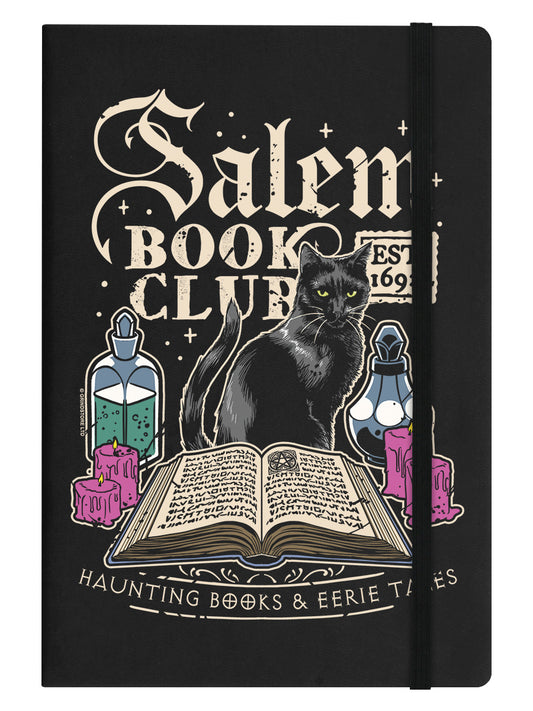Salem Book Club Black A5 Hard Cover Notebook