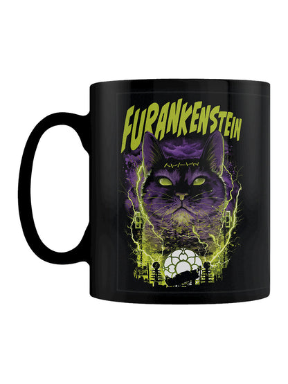 Horror Cats Furankenstein Black Mug