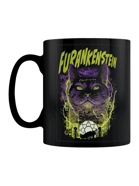 Horror Cats Furankenstein Black Mug