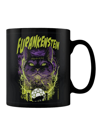 Horror Cats Furankenstein Black Mug
