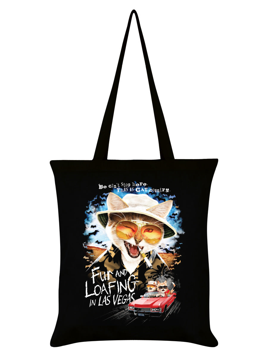 Horror Cats Fur And Loafing In Las Vegas Black Tote Bag