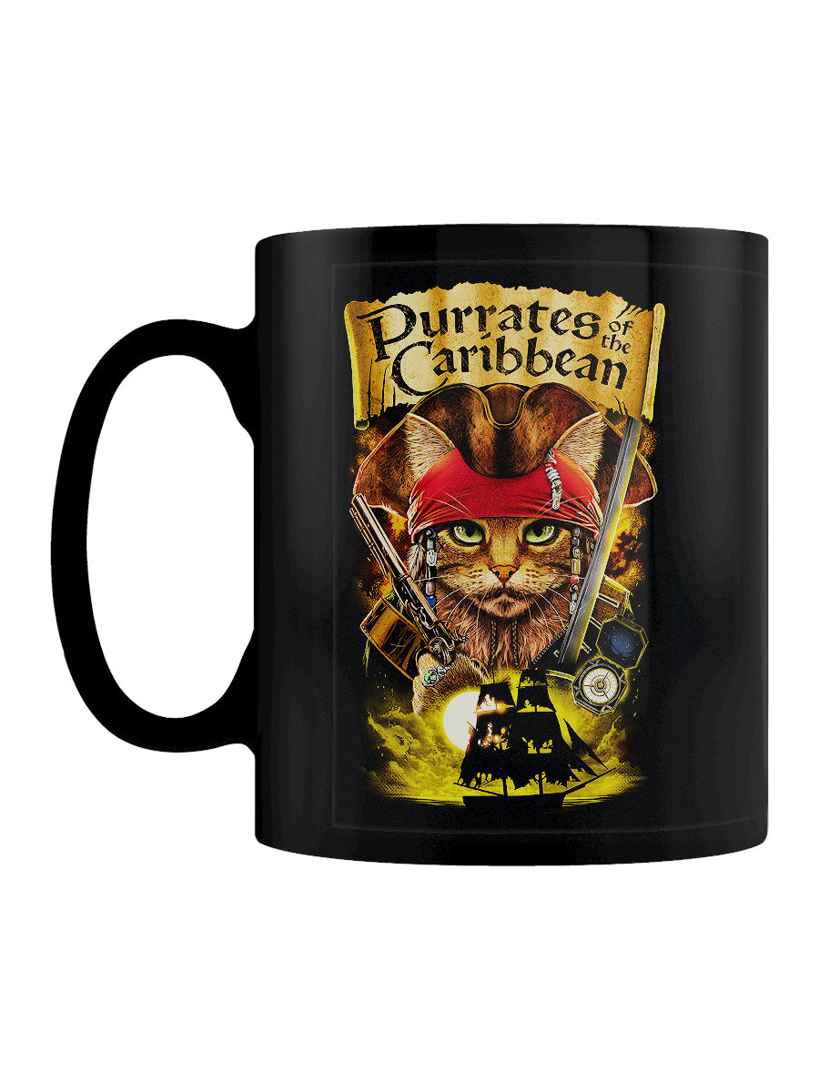 Horror Cats Purrates of The Caribbean Black Mug