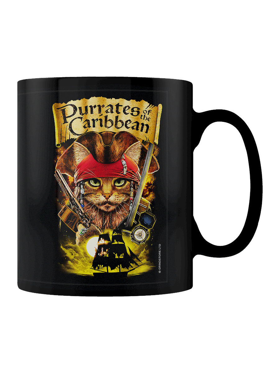 Horror Cats Purrates of The Caribbean Black Mug