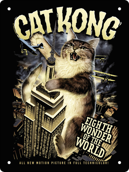 Horror Cats Cat Kong Mini Tin Sign