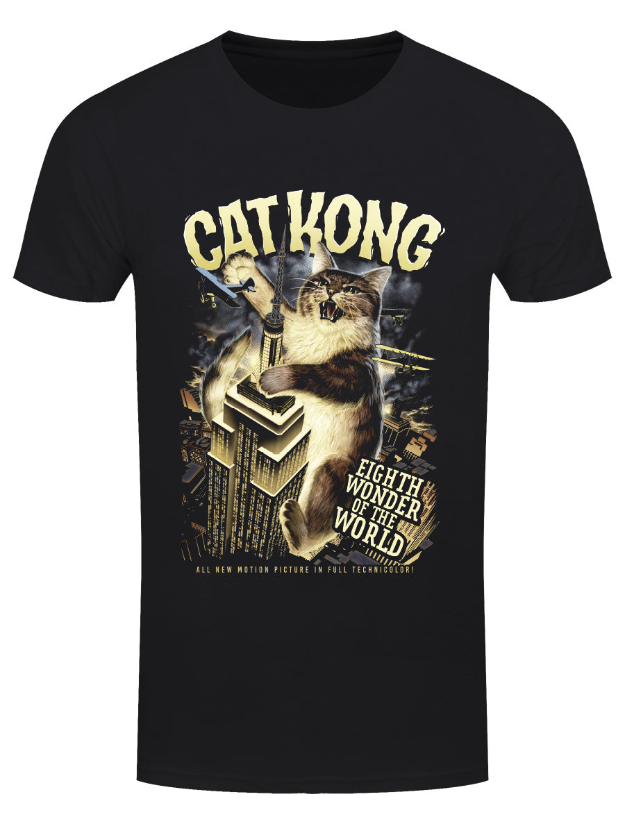 Horror Cats Cat Kong Men's Black T-Shirt