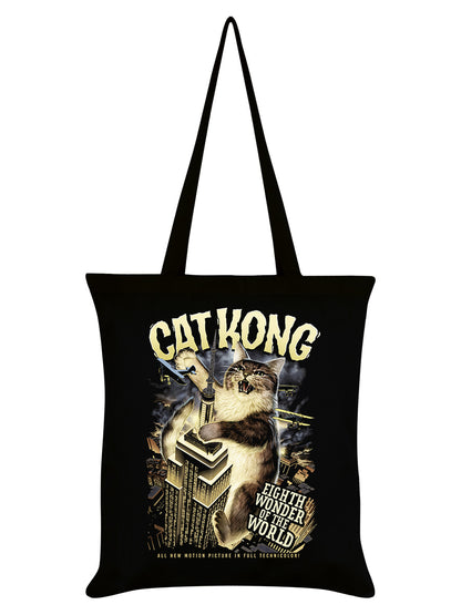 Horror Cats Cat Kong Black Tote Bag