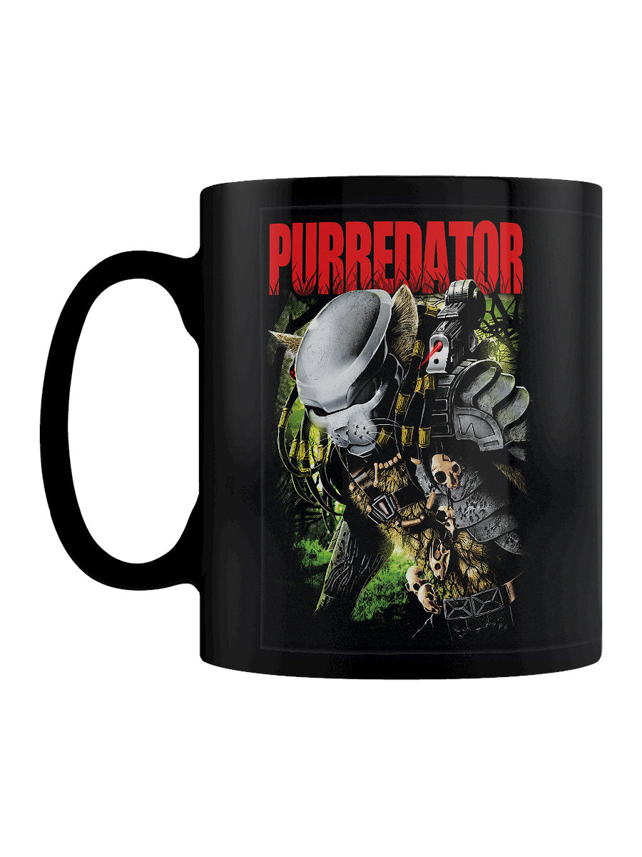 Horror Cats Purredator Black Mug