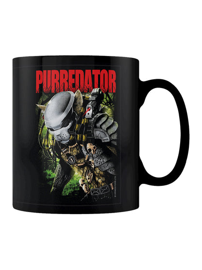 Horror Cats Purredator Black Mug