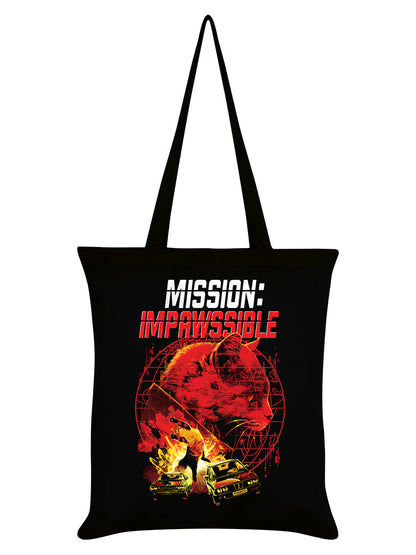 Horror Cats Mission: Impawssible Black Tote Bag