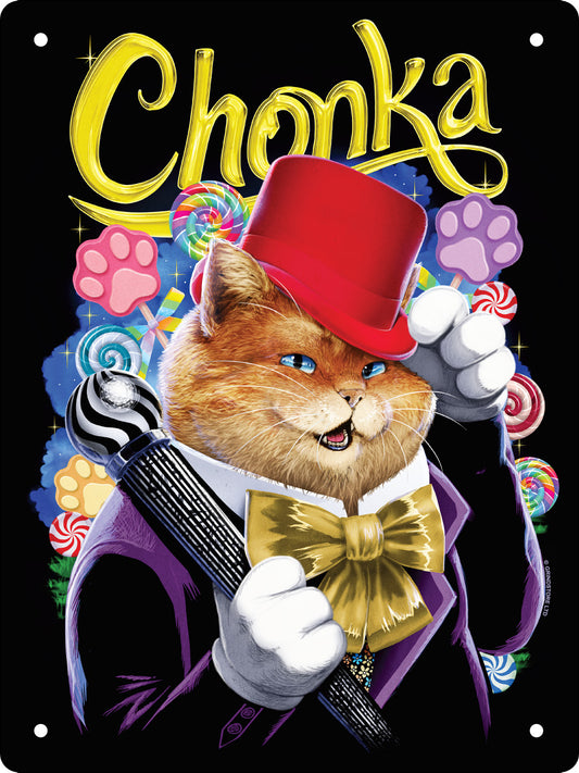Horror Cats Chonka Mini Tin Sign