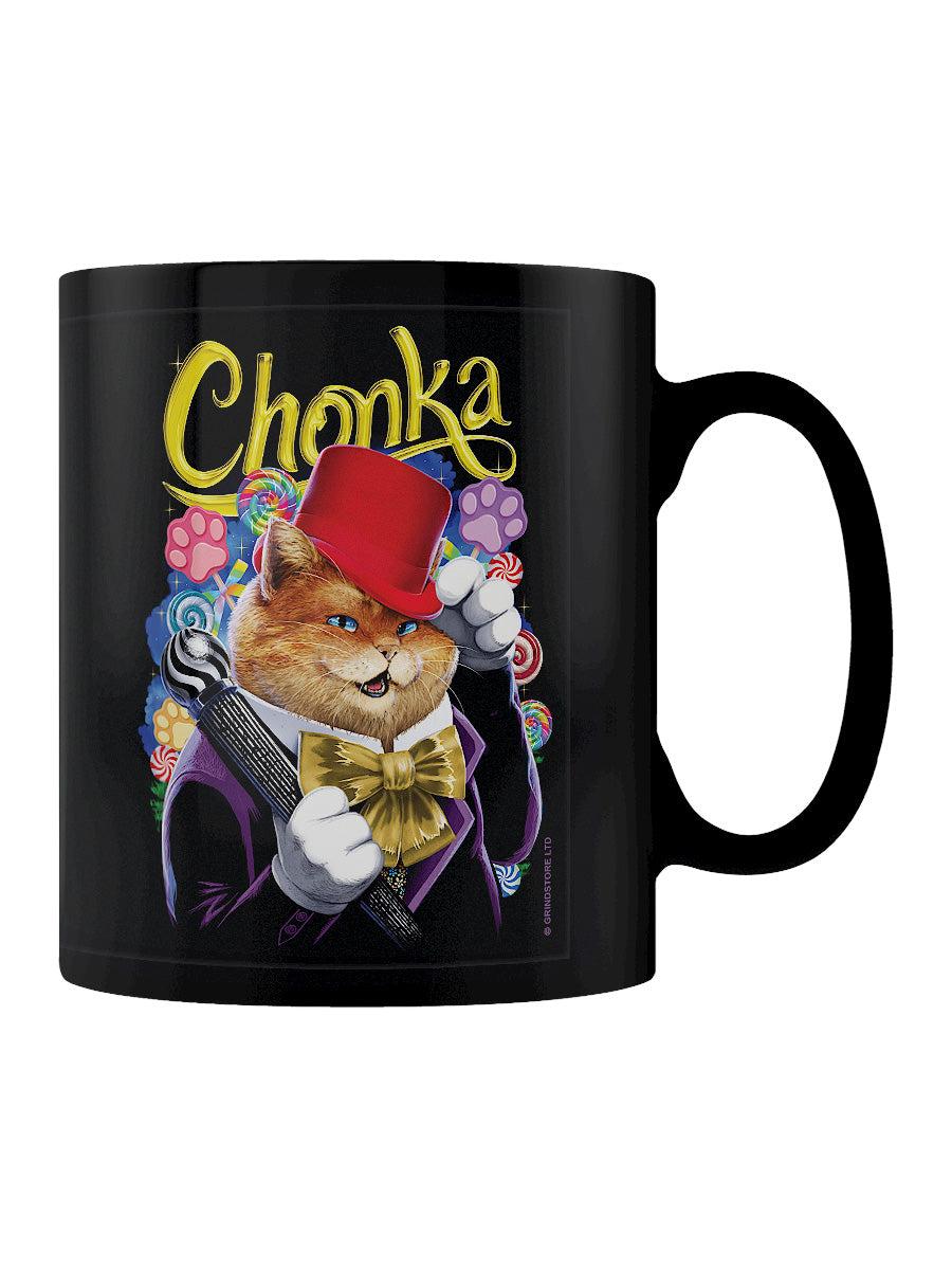 Horror Cats Chonka Black Mug