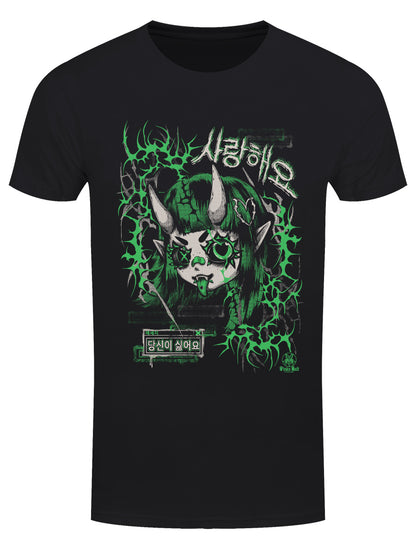 Pinku Kult Love And Hate Men's Black T-Shirt