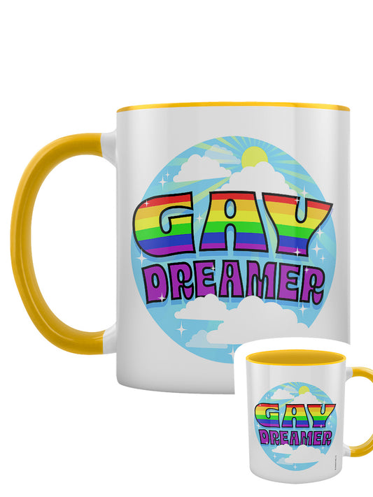 Gay Dreamer Yellow Inner 2-Tone Mug