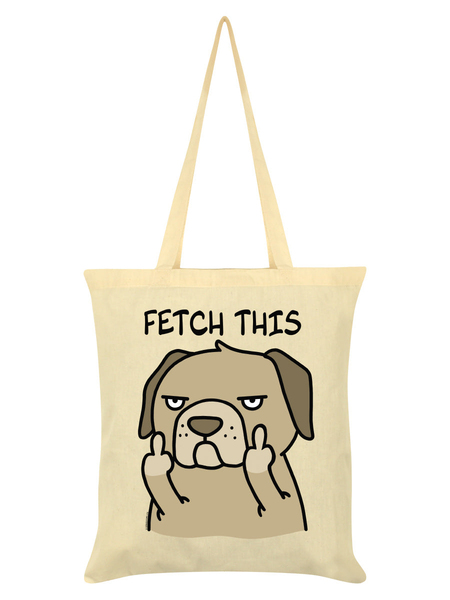 Fetch This Cream Tote Bag
