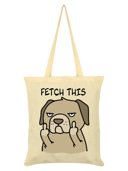 Fetch This Cream Tote Bag