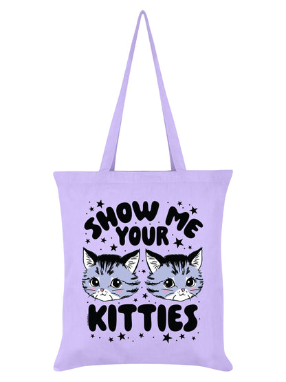 Kitsch Kitten Show Me Your Kitties Lilac Tote Bag