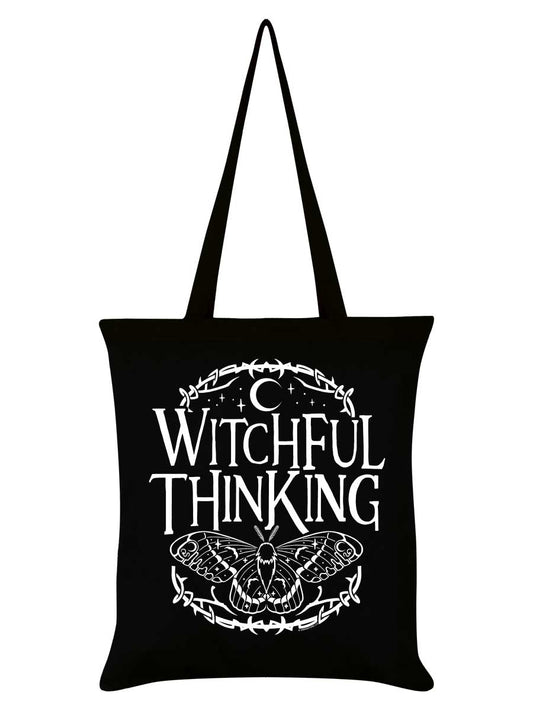 Witchful Thinking Black Tote Bag