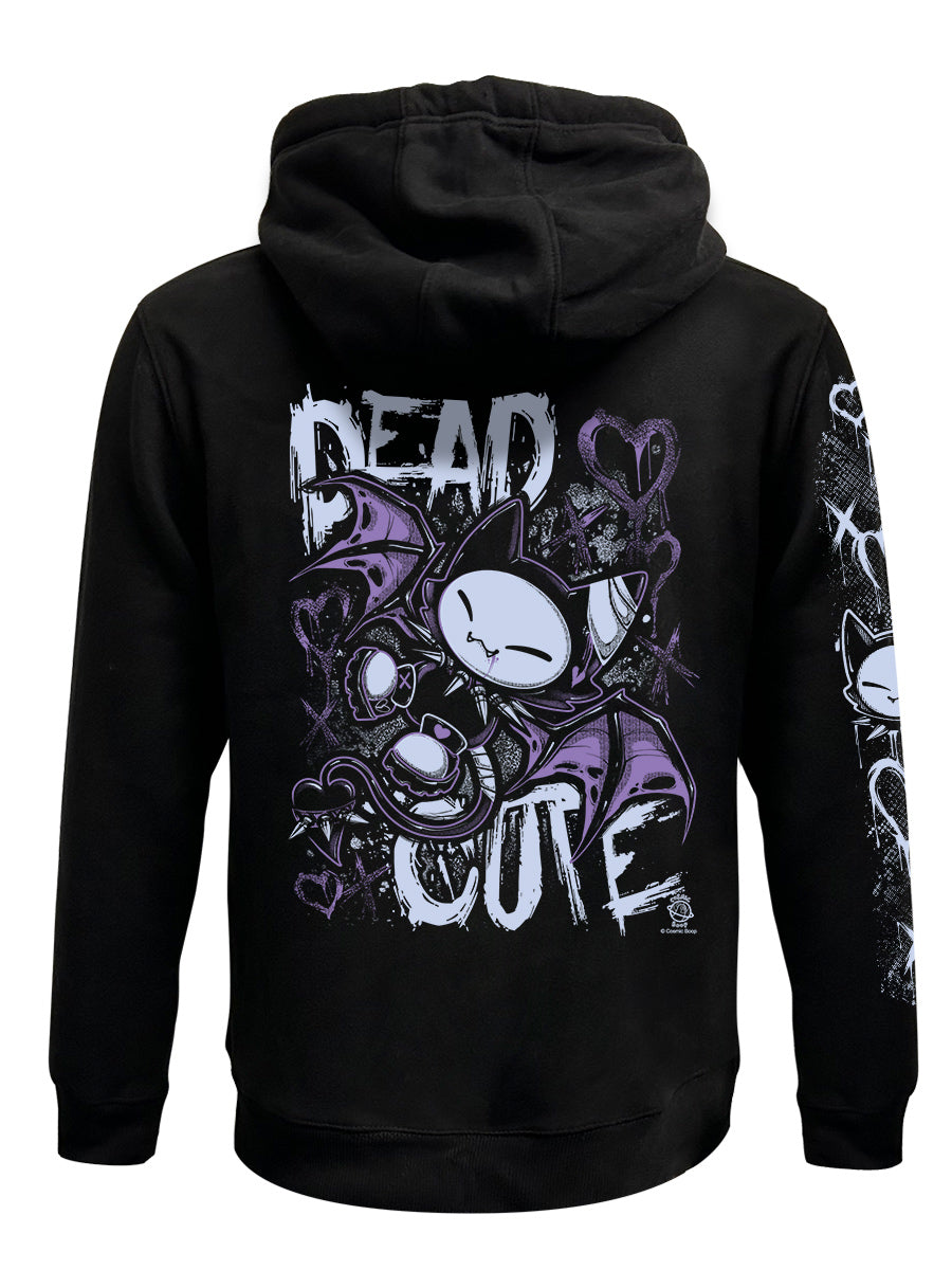Cosmic Boop Dead Cute Black Zipped Premium Hoodie