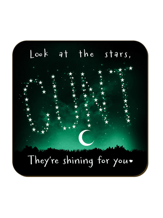 Cunt - Shining Stars Square Coaster