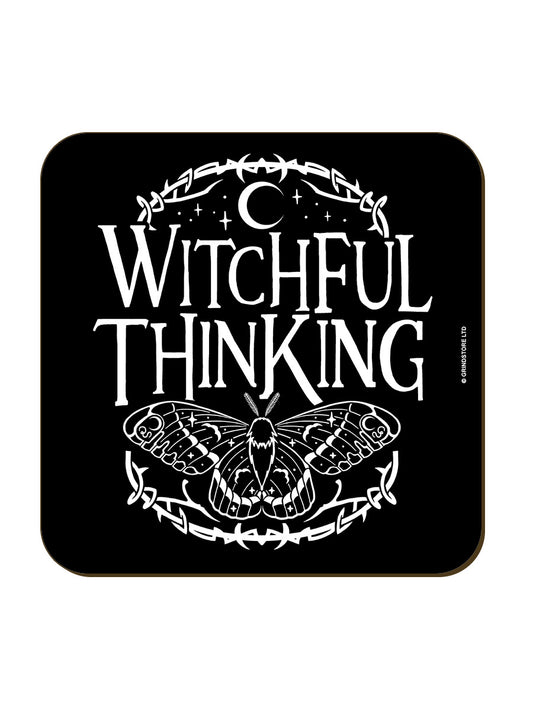 Witchful Thinking Square Coaster