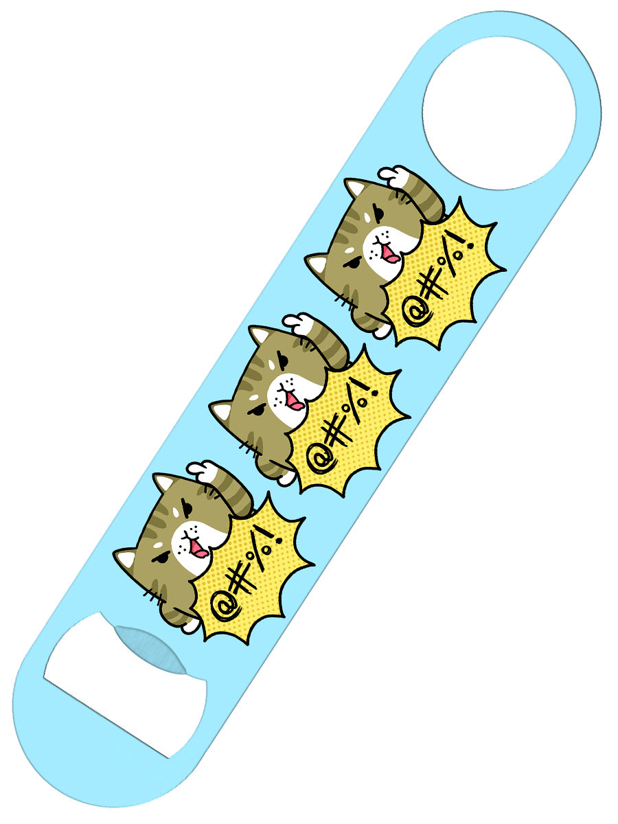 Sweary Cat Bar Blade Bottle Opener