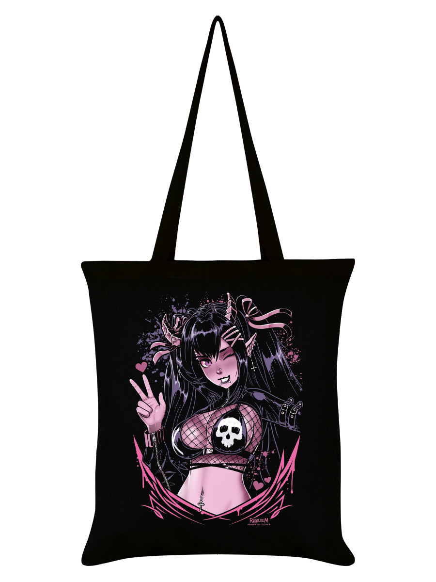 Requiem Collective Hanni Black Tote Bag