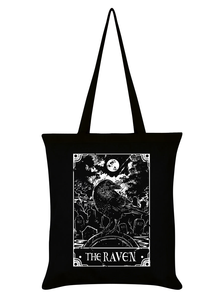 Deadly Tarot - The Raven Black Tote Bag