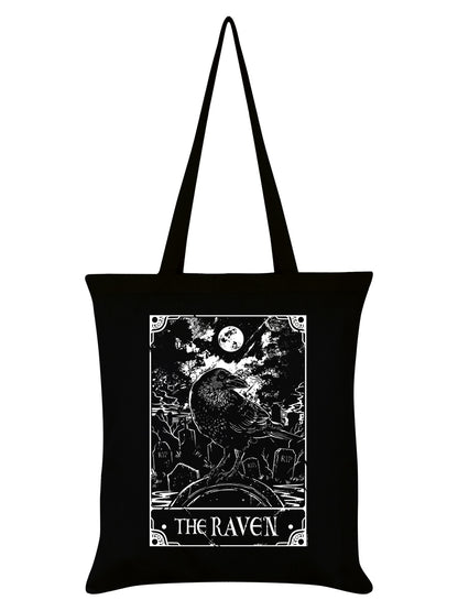 Deadly Tarot - The Raven Black Tote Bag