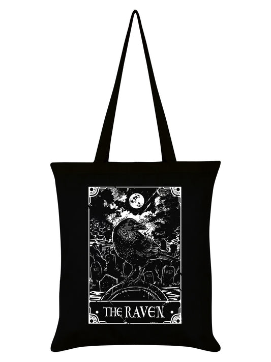 Deadly Tarot - The Raven Black Tote Bag