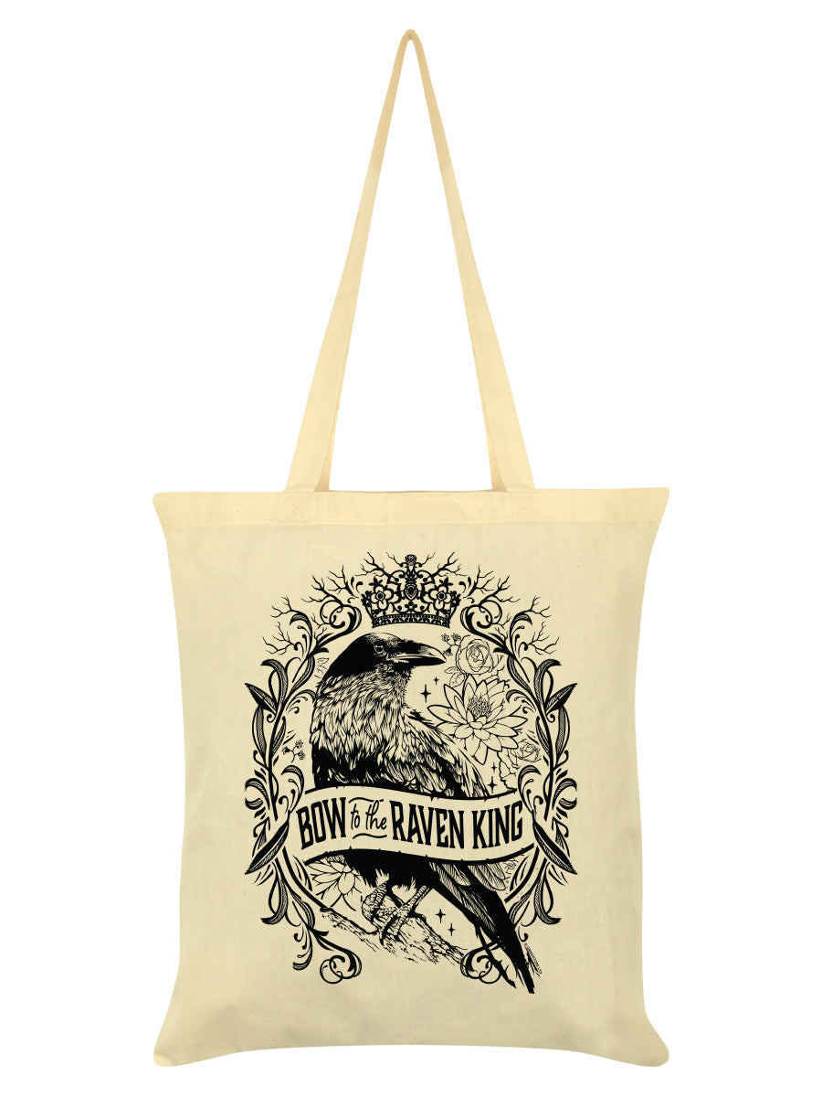 Bow To The Raven King Cream Tote Bag