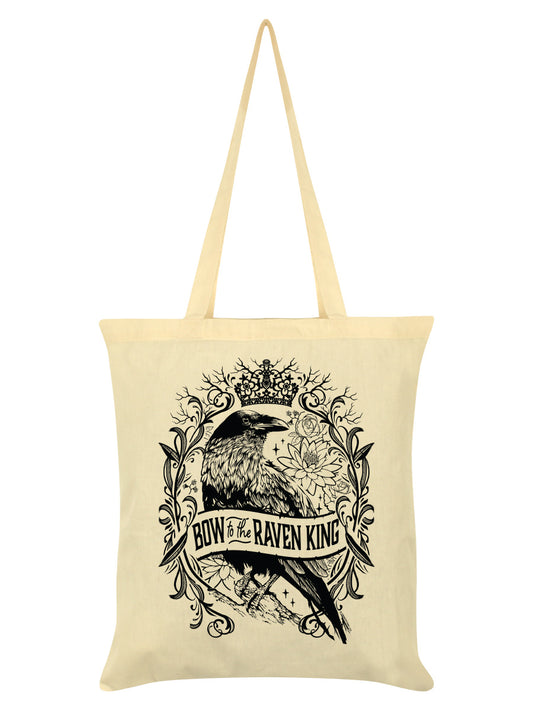 Bow To The Raven King Cream Tote Bag