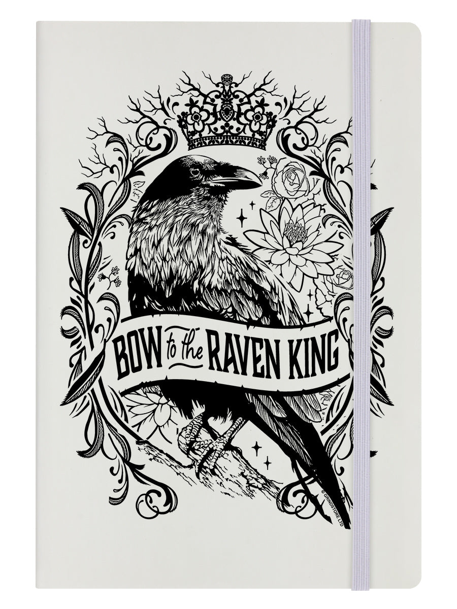Bow To The Raven King Cream A5 Hard Cover Notebook