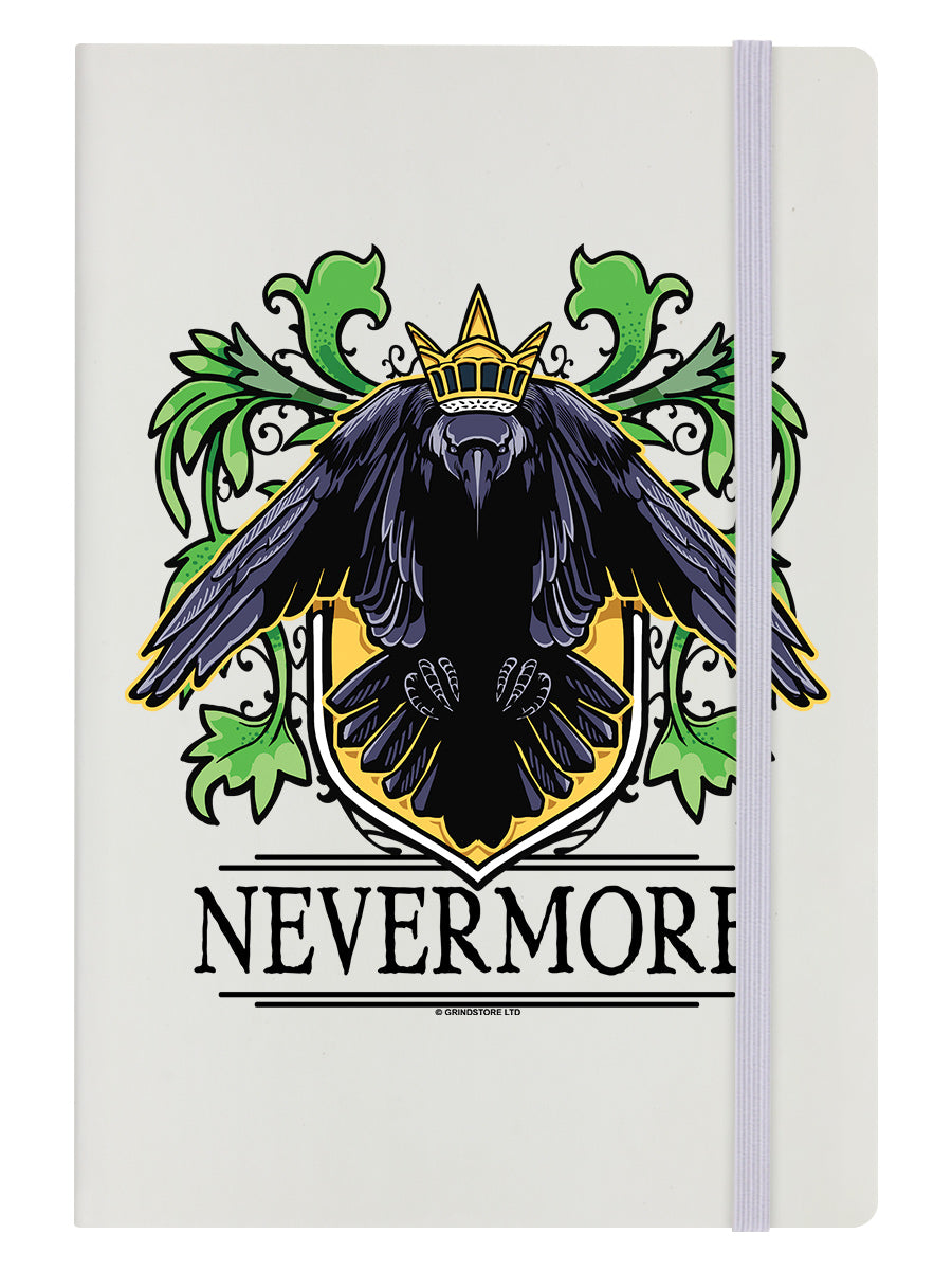 The Raven Nevermore Cream A5 Hard Cover Notebook