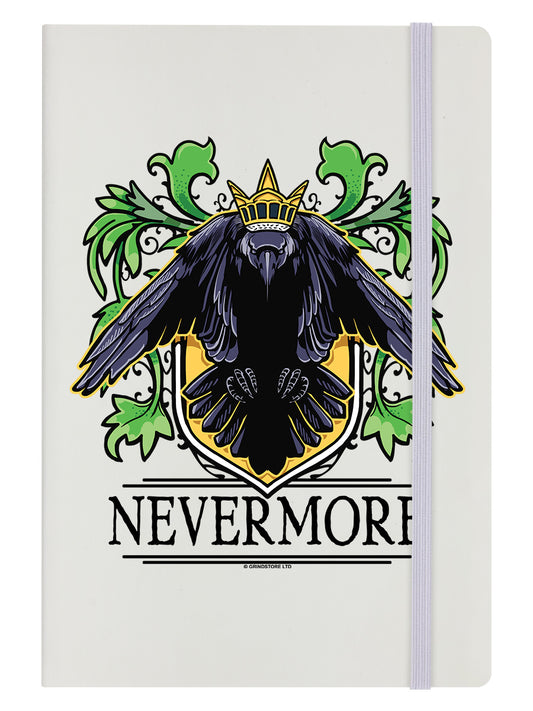 The Raven Nevermore Cream A5 Hard Cover Notebook