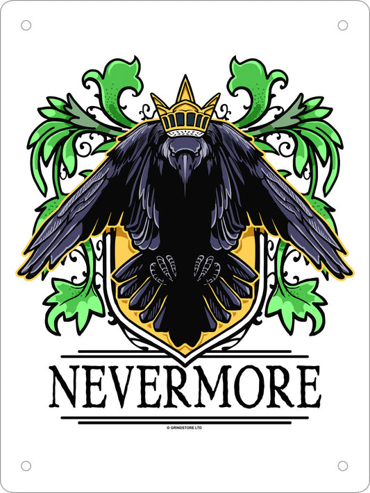 The Raven Nevermore Mini Tin Sign