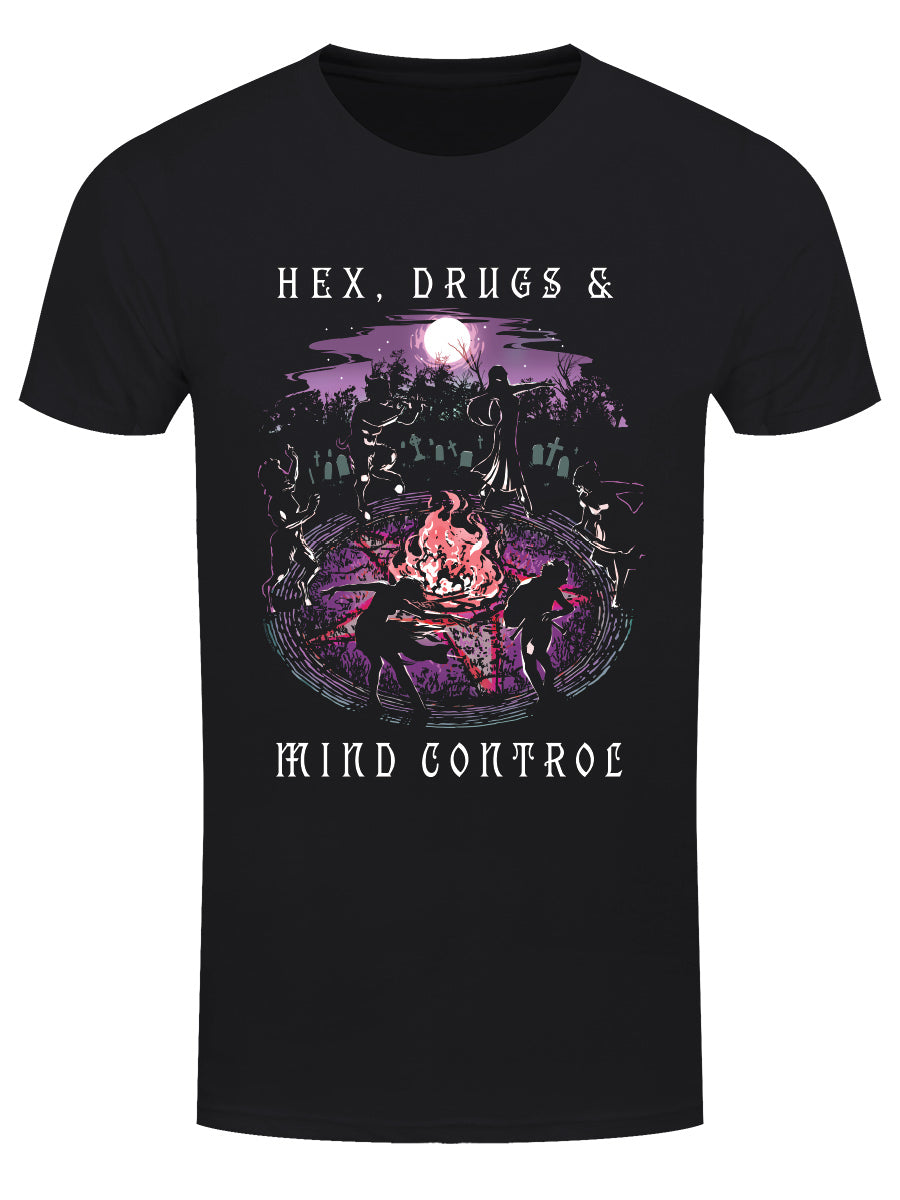 Hex, Drugs and Mind Control Men's Black T-Shirt