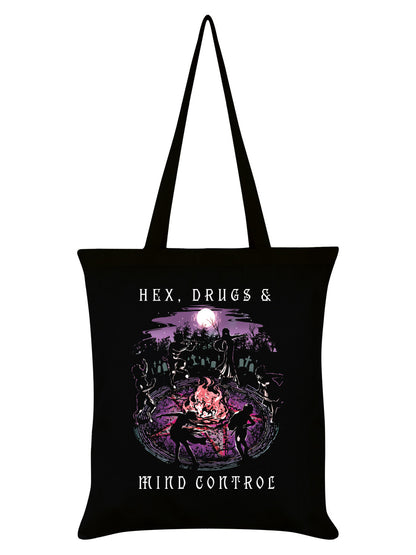 Hex, Drugs and Mind Control Black Tote Bag