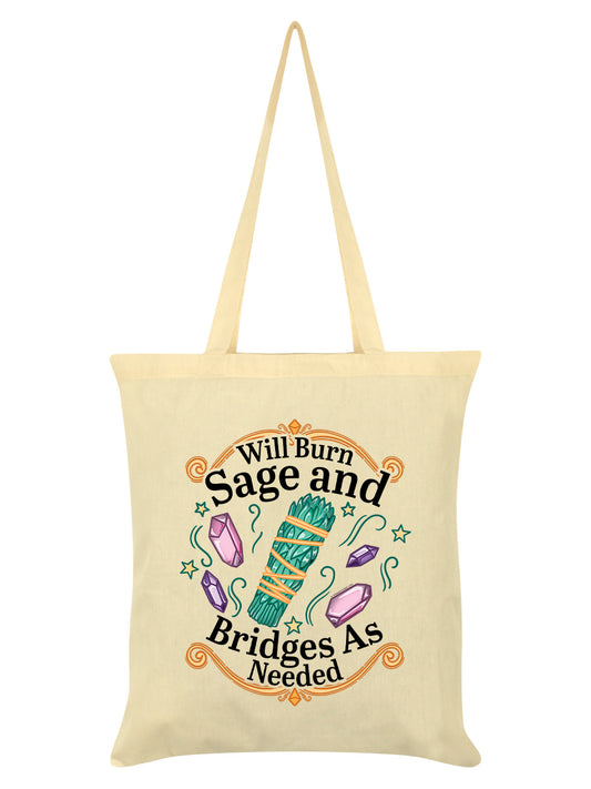 Will Burn Sage And Bridges As Needed Cream Tote Bag