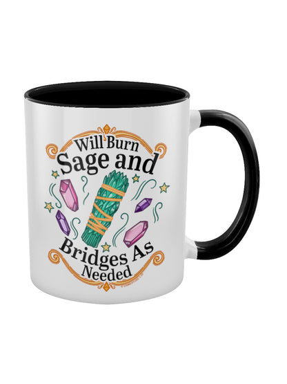 Will Burn Sage And Bridges As Needed Black Inner 2-Tone Mug
