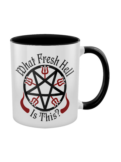 What Fresh Hell Is This Black Inner 2-Tone Mug